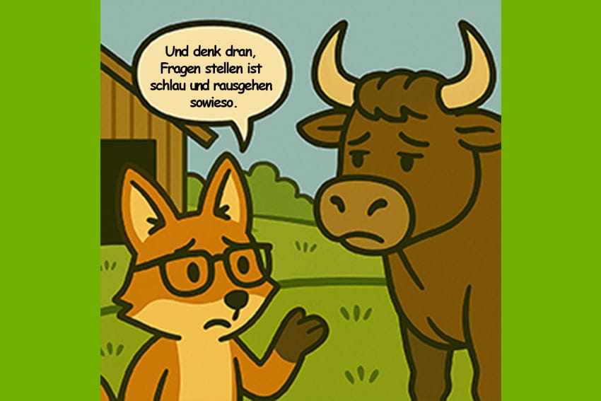Wenn Tiere vom Hof zum Schlalchthof gehen
