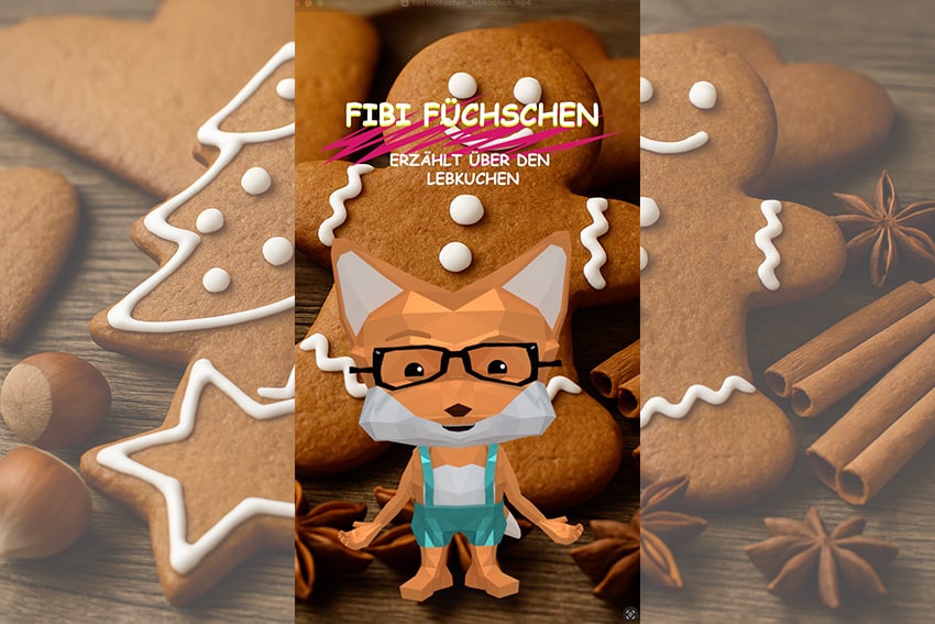 Fibi Füchschen erklärt den Lebkuchen