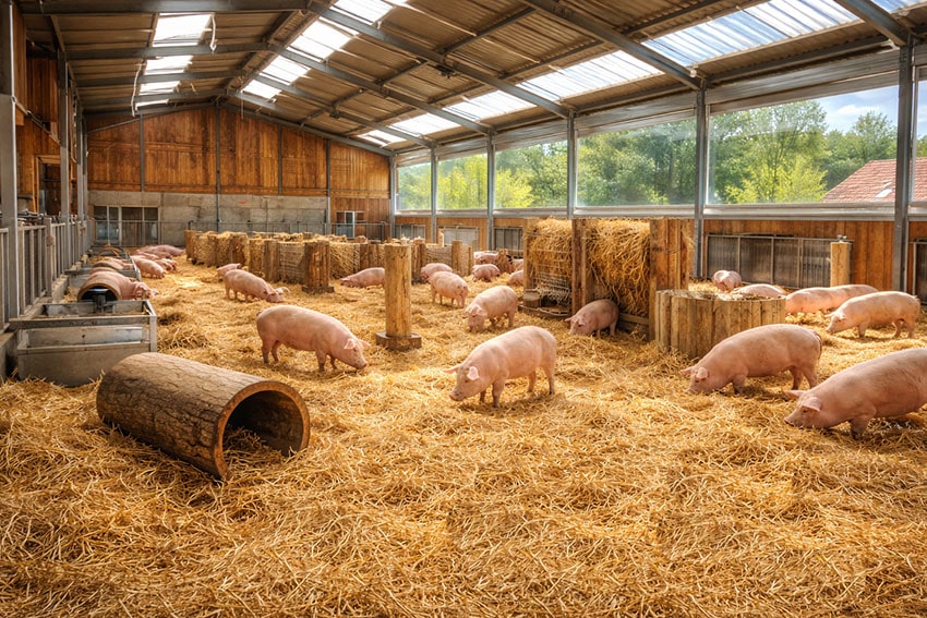 schweinefleisch, aktivstall